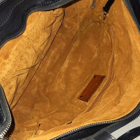 Patricia Nash Alviano 10th Anniversary Leather Tote Python/Snake w/Dustbag - Picture 10 of 11